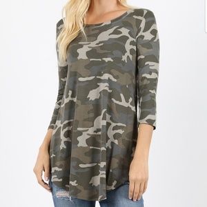 Ladies Camo Top.